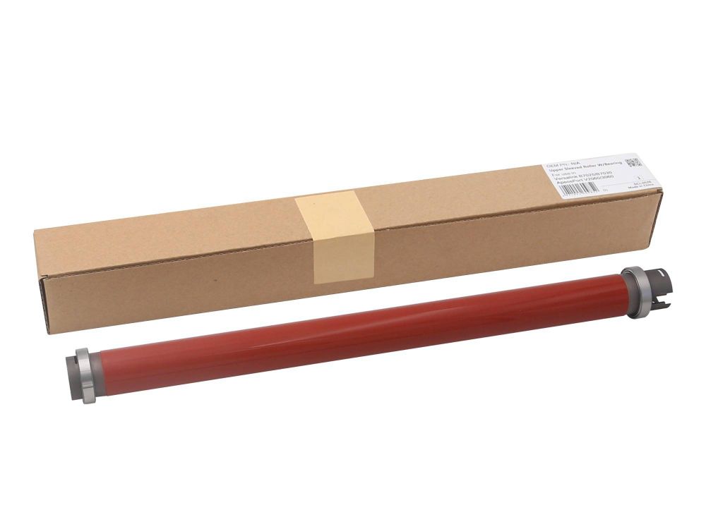 Тефлоновый вал для XEROX VersaLink C7020/C7025/C7030/B7025/B7030/B7035 (Red) с подшипниками, CET181004