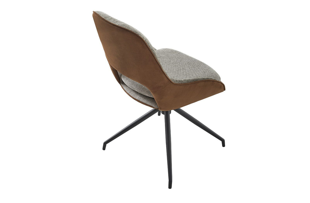 Стул DC-2012-1 бежевый/коричневый вращающийся