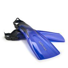 Ласты для плавания SALVAS Hazard Plus Fin BA160SMBBSTS, размер S/M, синие