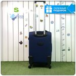 Маленький чемодан L'Case Barcelona, синий, S