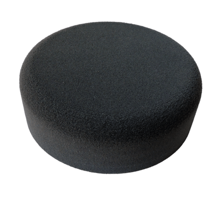 asturomec полировальник v90703 ультрамягкий черный 160х55мм, круглый край, крепление "липучка"