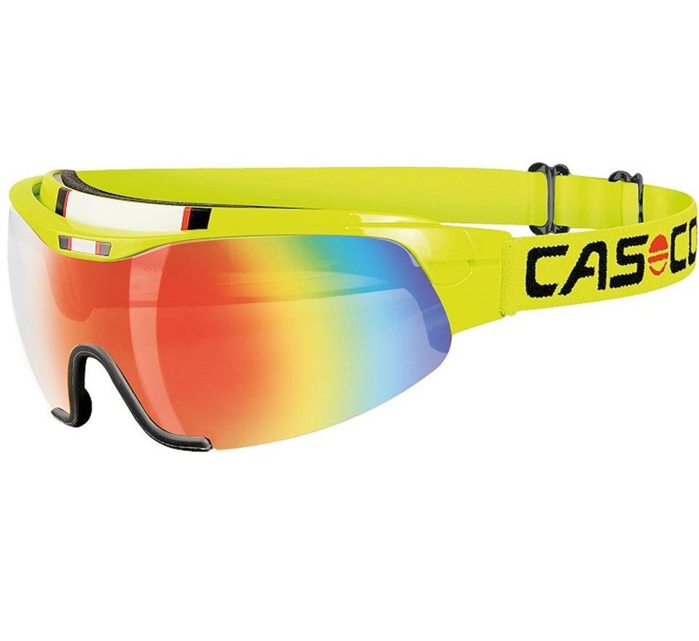 Очки-козырек CASCO Spirit Carbonic neonyellow/rainbow арт. 4921