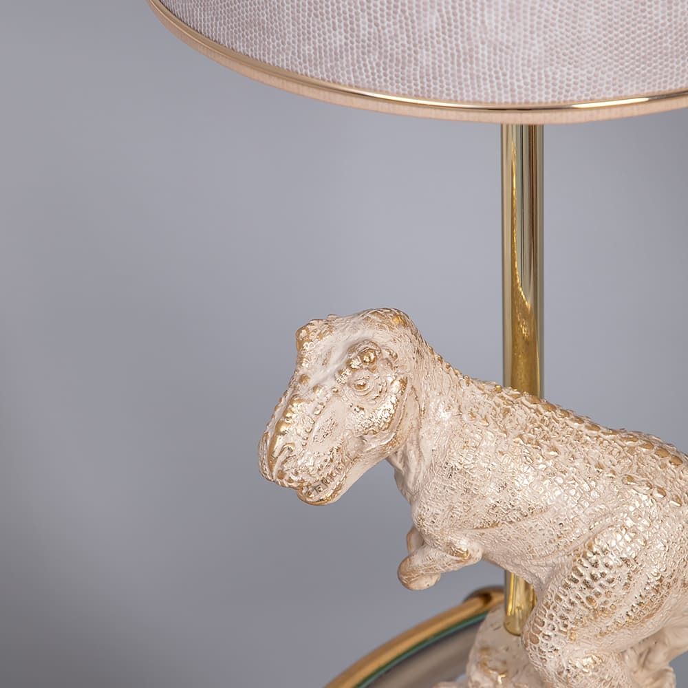 Настольный светильник Динозавр Тирекс Айвори