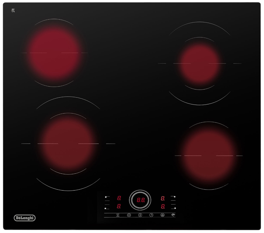 Варочная панель электрическая DELONGHI VITTORIO 2E1F CR