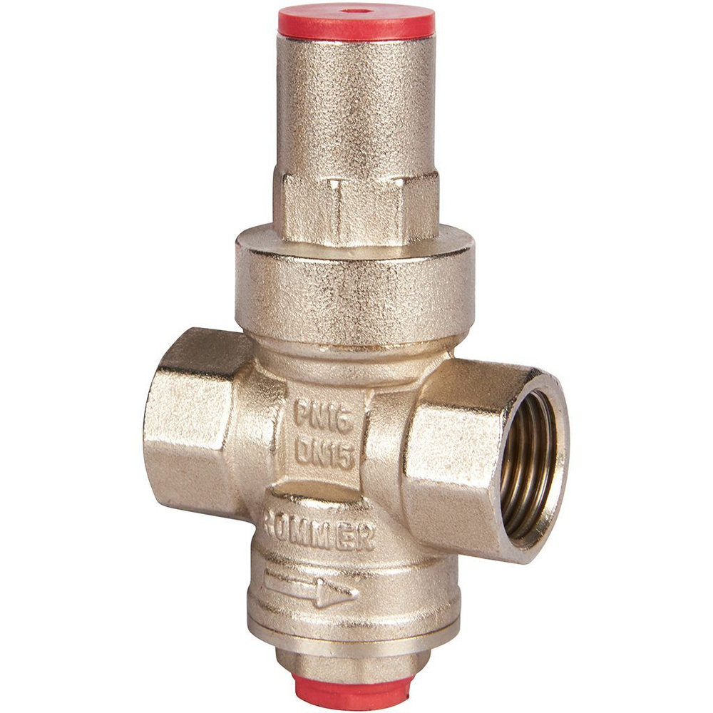 Редуктор давления PN16 1/2" вн/вн с выходом под манометр ROMMER (RVS-0010-000015)