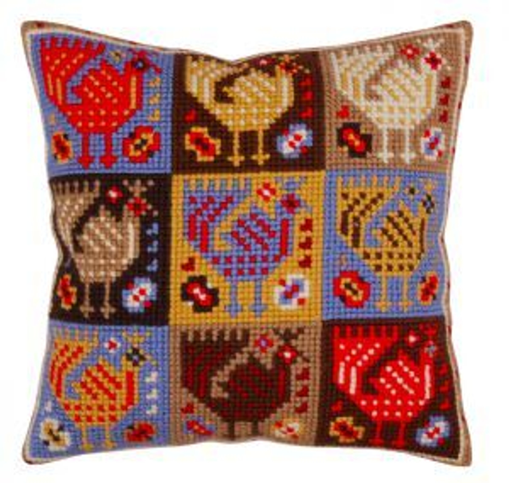 "Орнамент-птицы"-5367  подушка