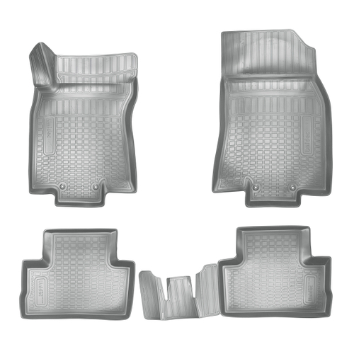 Ковры в салон Norplast/Unidec для Nissan Qashqai в кузове J11 (2015-), Серый, арт.NPA11-C61-608-G