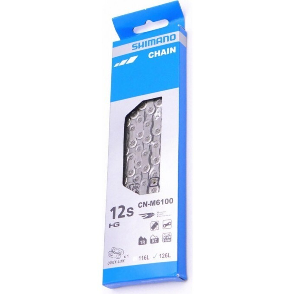 Арт ICNM6100126Q Цепь SHIMANO CN-M6100 12 ск E-bike 126 зв