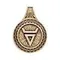 Оберег с символом Велеса и волком большой - подвеска из бронзы, фото 3