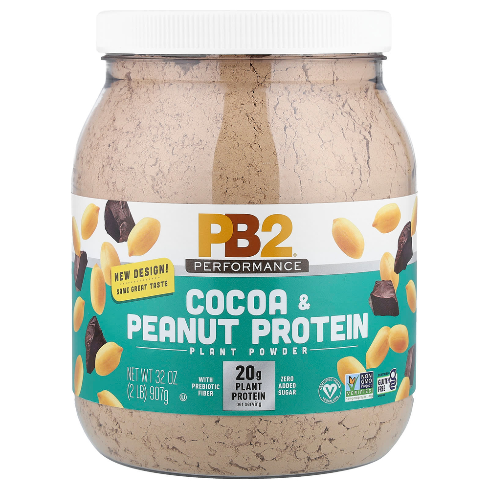 PB2 Foods, Performance, какао и арахисовый протеин, 907 г (32 унции)