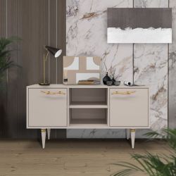 Тумба под ТВ Арт Колор matte 117см Классик Сильвер Серый агат матовый