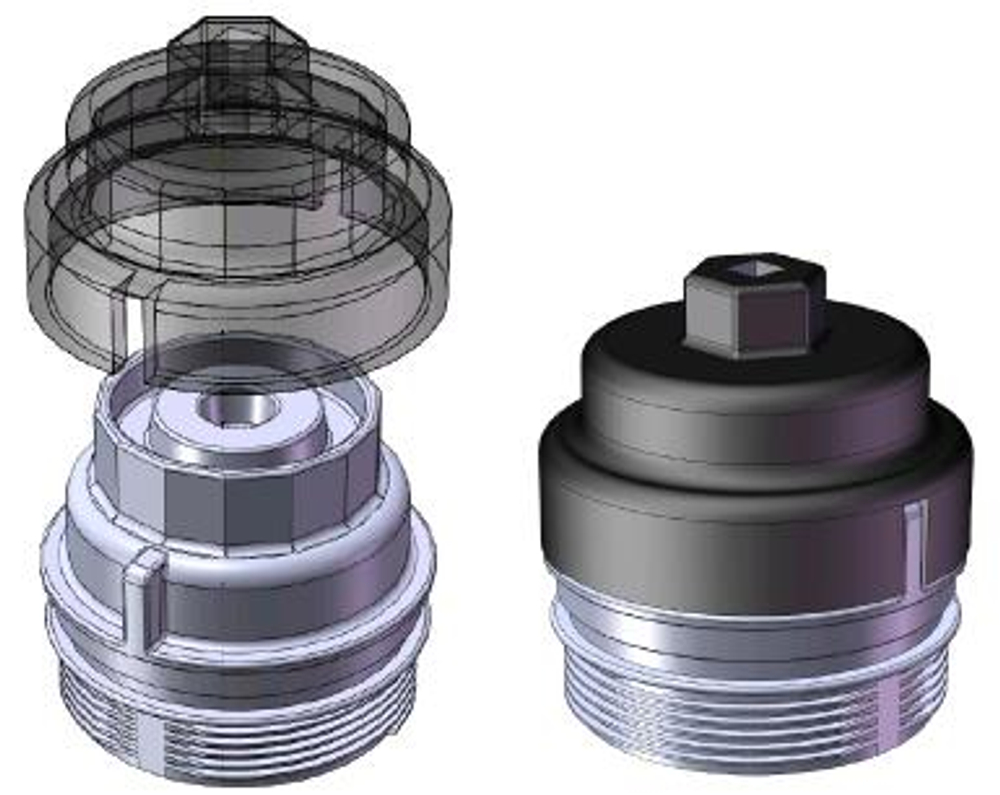 KA-3579 Съемник масляного фильтра "чашка", 64,5 мм 14 граней