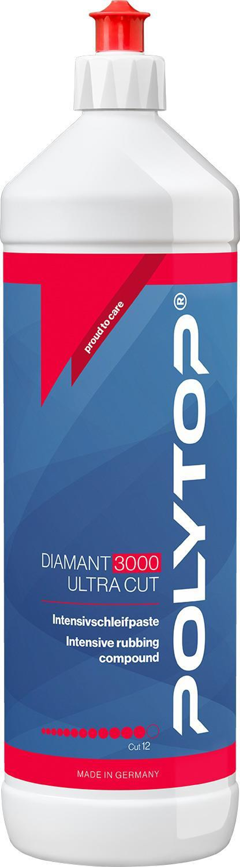 POLYTOP Diamant 3000 Ultra Cut - Абразивная полировальная паста (P1500), 1L
