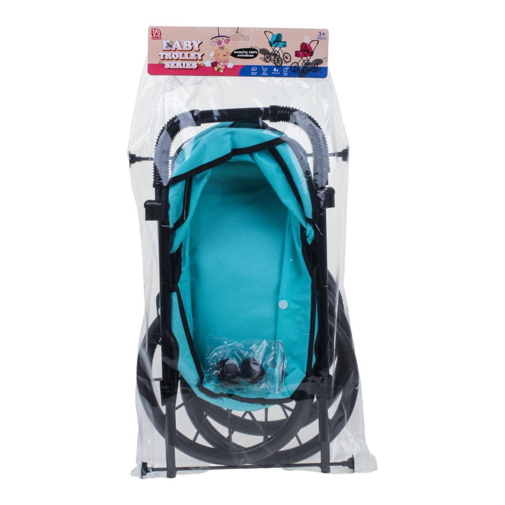 Коляска для кукол лежачая 33*57*65 см. пакет LM918-18