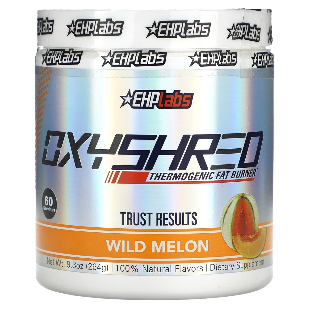 EHPlabs, OxyShred, термогенный сжигатель жира, со вкусом дикой дыни, 264 г (9,3 унции)