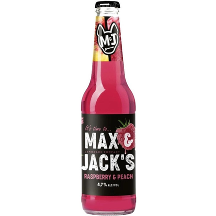 Пивной напиток Max&Jasks Raspberry & Peach 0,4 л