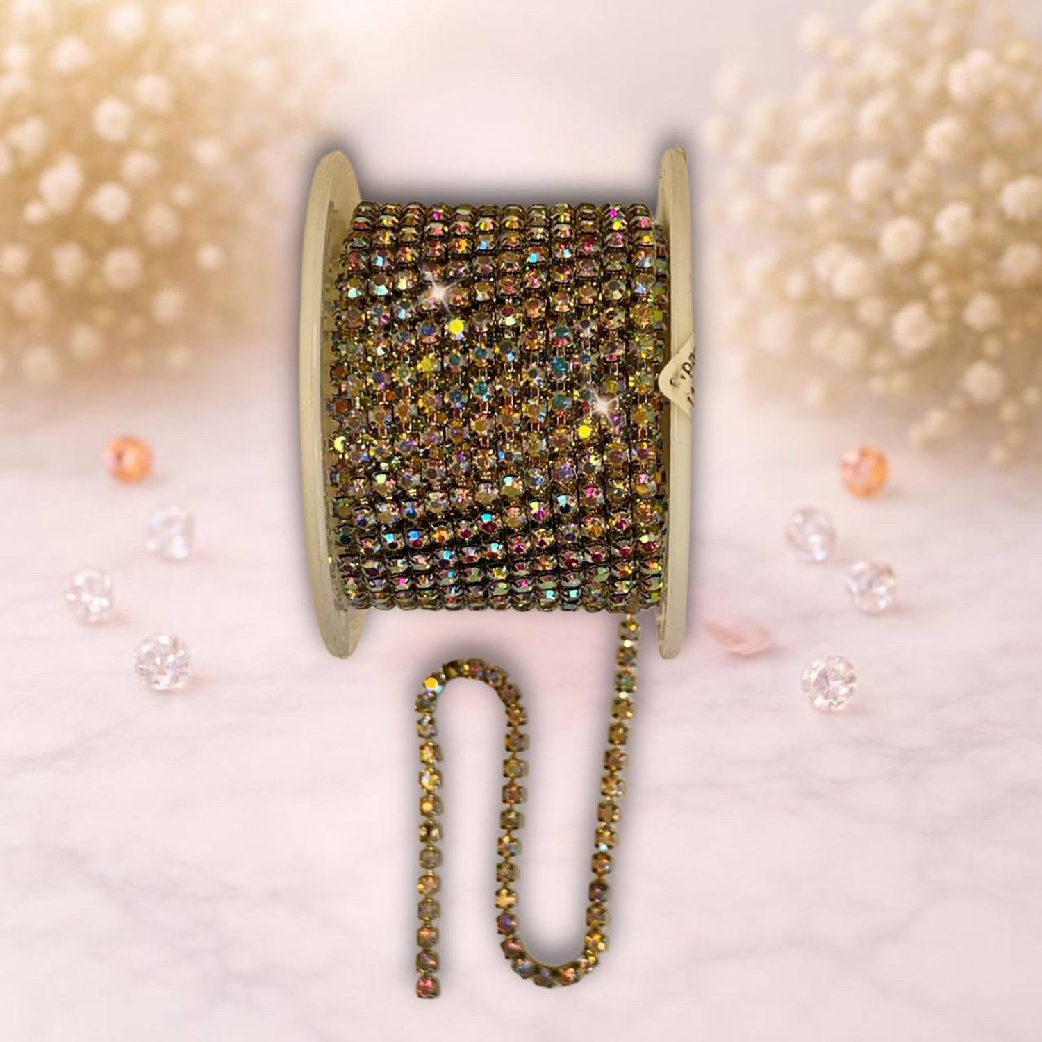 стразовая лента 2,5мм ,Голограмма  (1м)