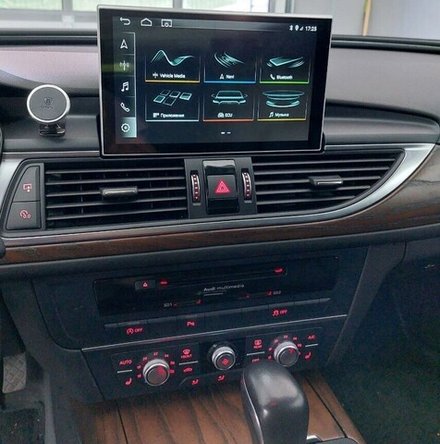 Магнитола Audi A6 2016-2018 С7 (штатный экран 8") - Carmedia SL-A902 монитор 9", Android 10, 4Гб+64Гб, CarPlay, SIM-слот
