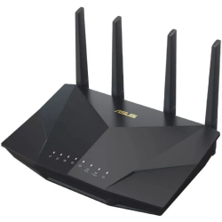 Маршрутизатор Роутер беспроводной ASUS RT-AX5400 4 LAN, 1000 Мбит / с, 4 (802.11n), 5 (802.11ac), 6 (802.11ax), 1 x USB 3.2, 3G, 4G / LTE, IPv6 черный