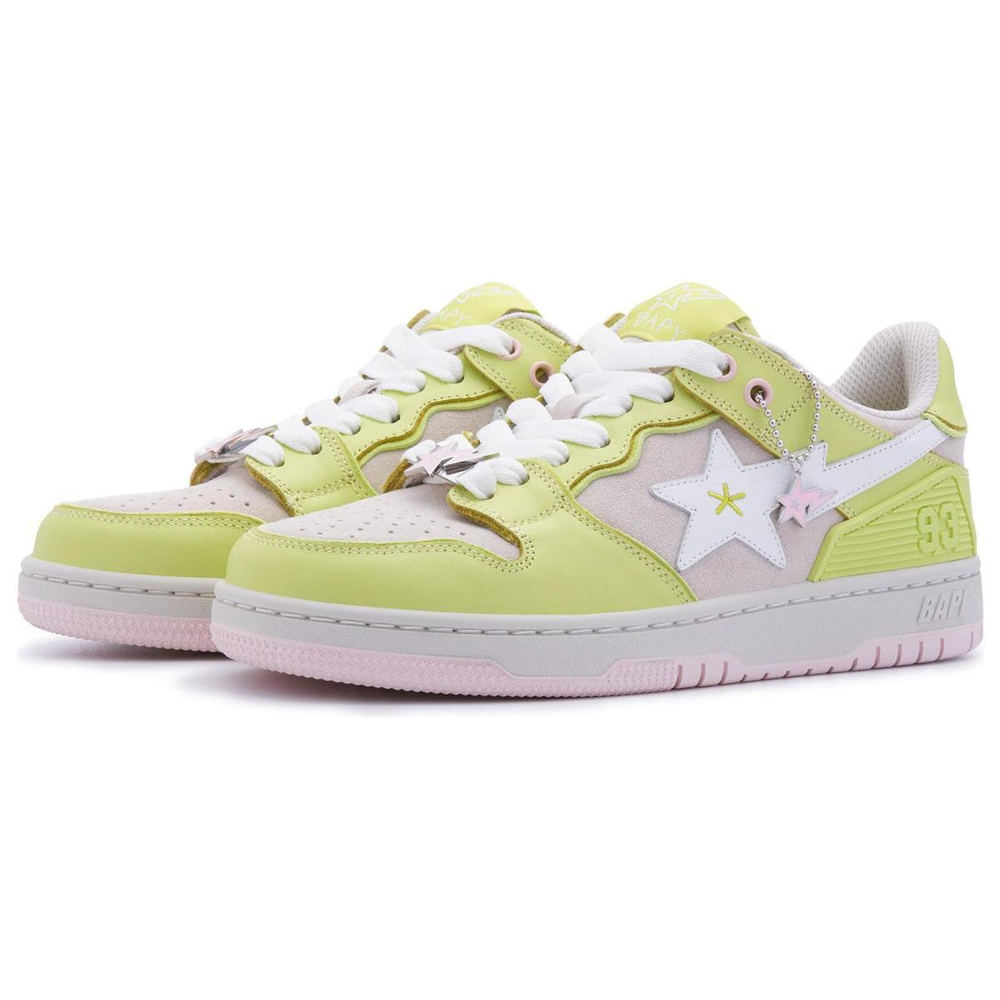 Кроссовки BAPY x A BATHING APE SK8 STA LIMEADE, BPYSNSN0098XJ