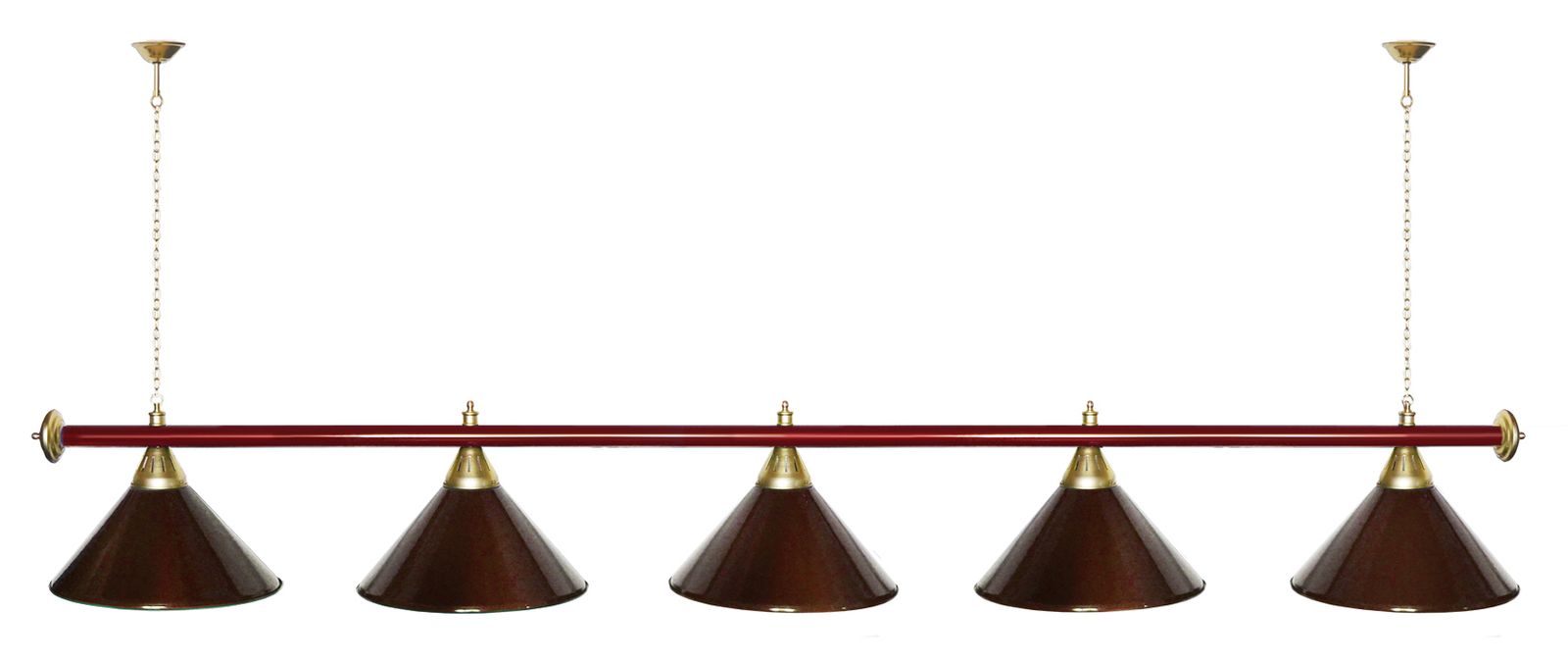 Лампа STARTBILLIARDS 5 пл. (плафоны золотые,штанга золотая,фурнитура золото) фото №84