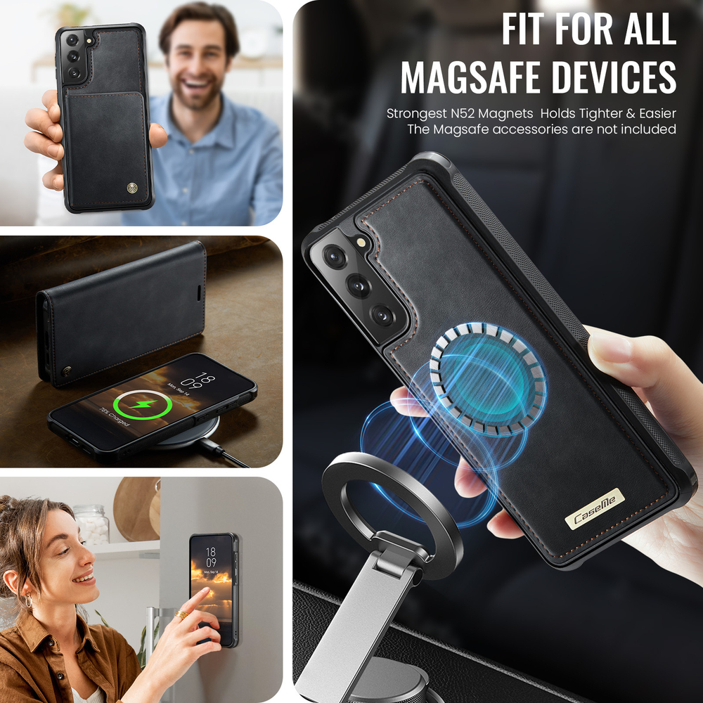 Чехол-кошелек CaseMe 2 in 1 MagSafe Samsung Galaxy S21 FE