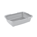 Туалет для котят с сеткой светло-серый