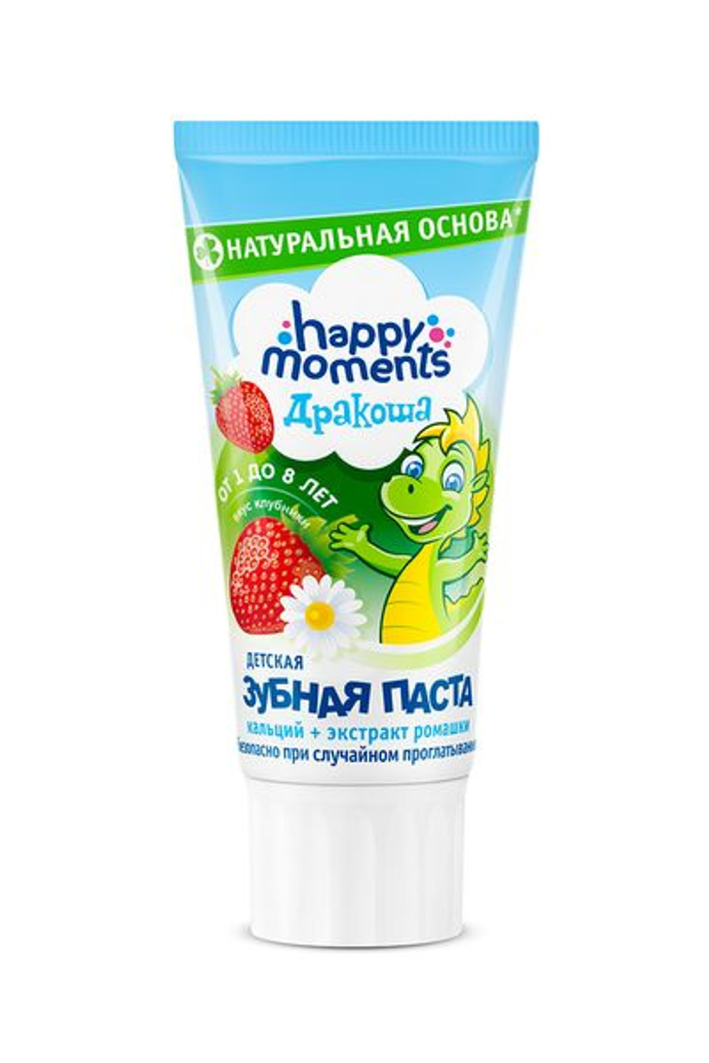 Happy moments 60мл. з/п детс. гелев. клубника Дракоша