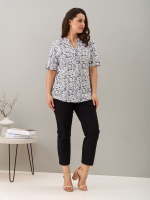 Блузка БЛ-122/белый-зебра
