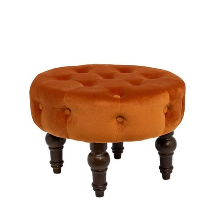 24YJ-5097 Банкетка круглая, цвет терракотовый 54*54*36 см