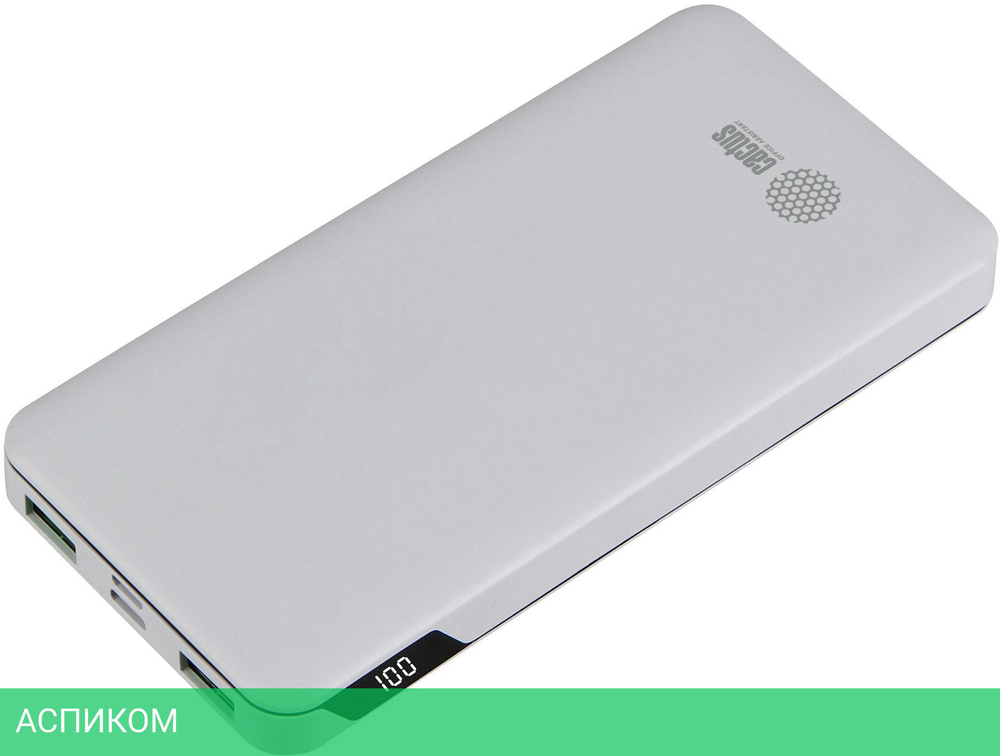 Портативное зарядное устройство Cactus CS-PBFSKT-10000 белый