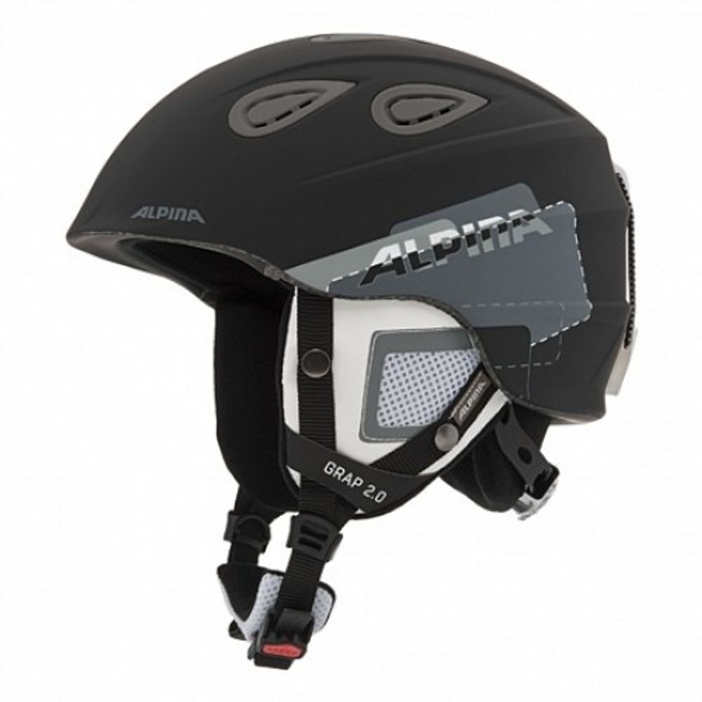 ALPINA шлем горнолыжный A9085_38 GRAP 2.0 black-grey matt