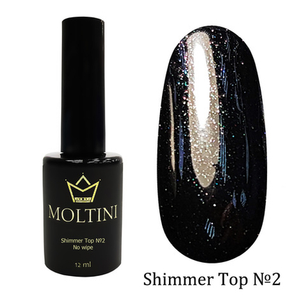 Топ с шиммером без липкого слоя Moltini Shimmer Top №2, 12 ml