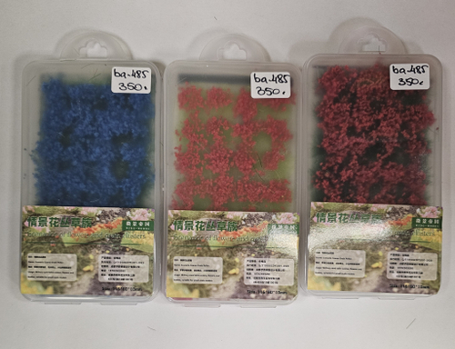 Пучки цветов, 28 шт., в асс.(синие, красные)