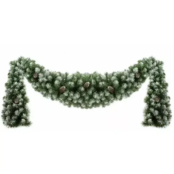 Сваг Генеральский с шишками заснеженный 150 см., ПВХ, ЕлкиТорг (52012)