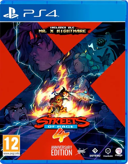 PS4 Streets of Rage 4 Anniversary Edition (Новый, Русские субтитры, CUSA-29344)