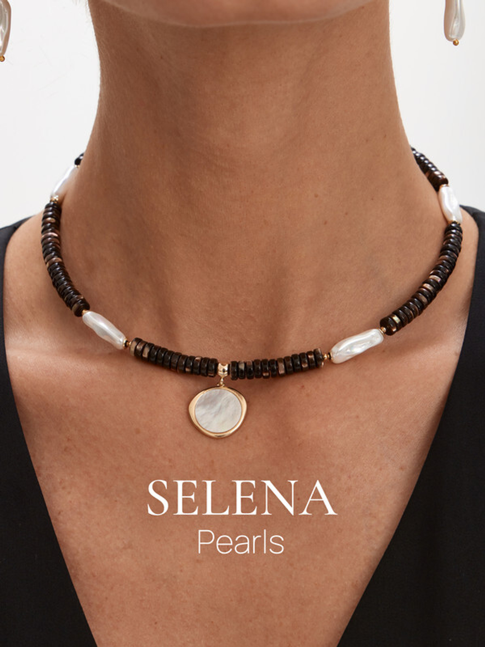 91003281 Колье Selena Pearls