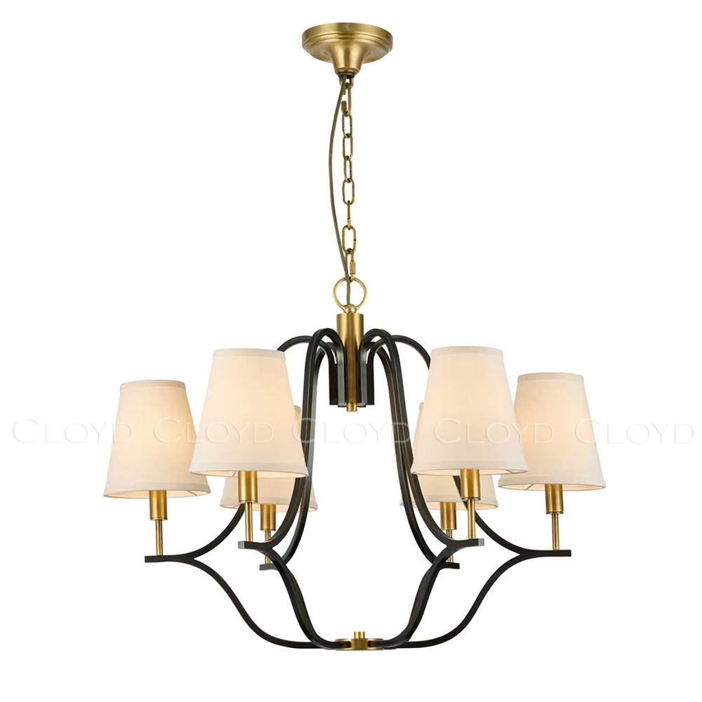 Люстра Cloyd HEEKS C6 / Ø71 см - латунь/черн. (арт.12358)