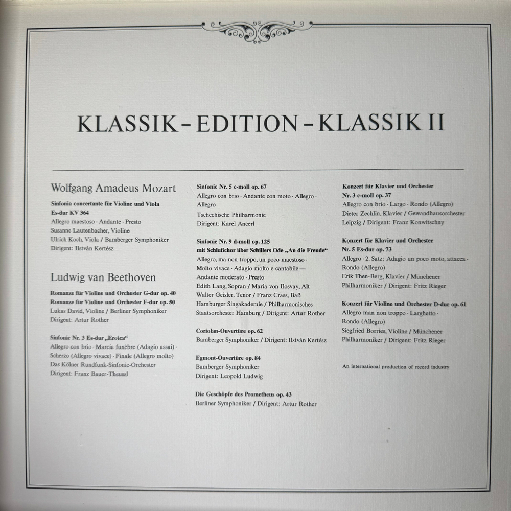 Сборник Klassik Edition - Klassik II 8LP (Германия 1972г.)