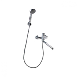 Смеситель для ванны c длинным изливом с аксессуарами Bravat Drop