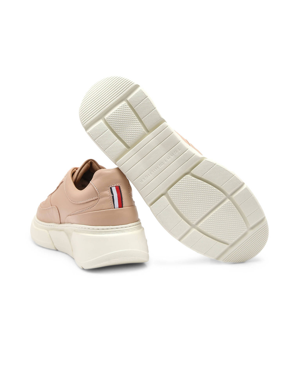 кожаные кроссовки chunky Tommy Hilfiger - персиковый(FW0FW06855)