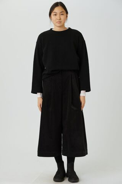 Кюлоты из черного вельвета