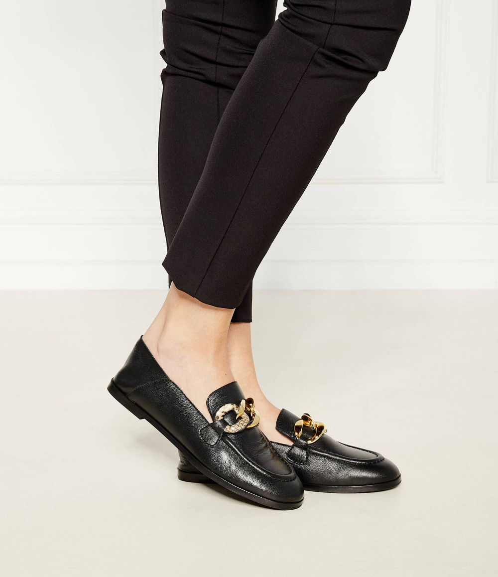 Кожаные мокасины See By Chlo\u00e9 - черный(SB43050A 20092)