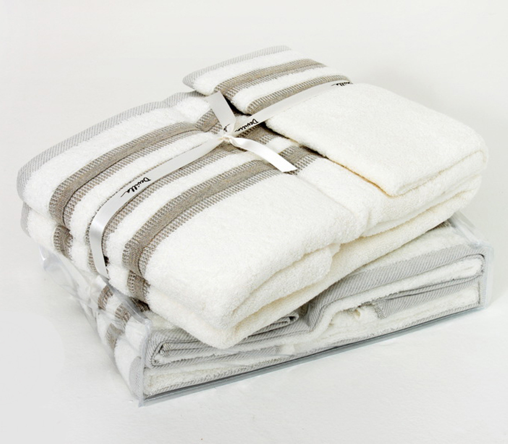 Полотенце 70х140 Devilla Brest Мережка белое