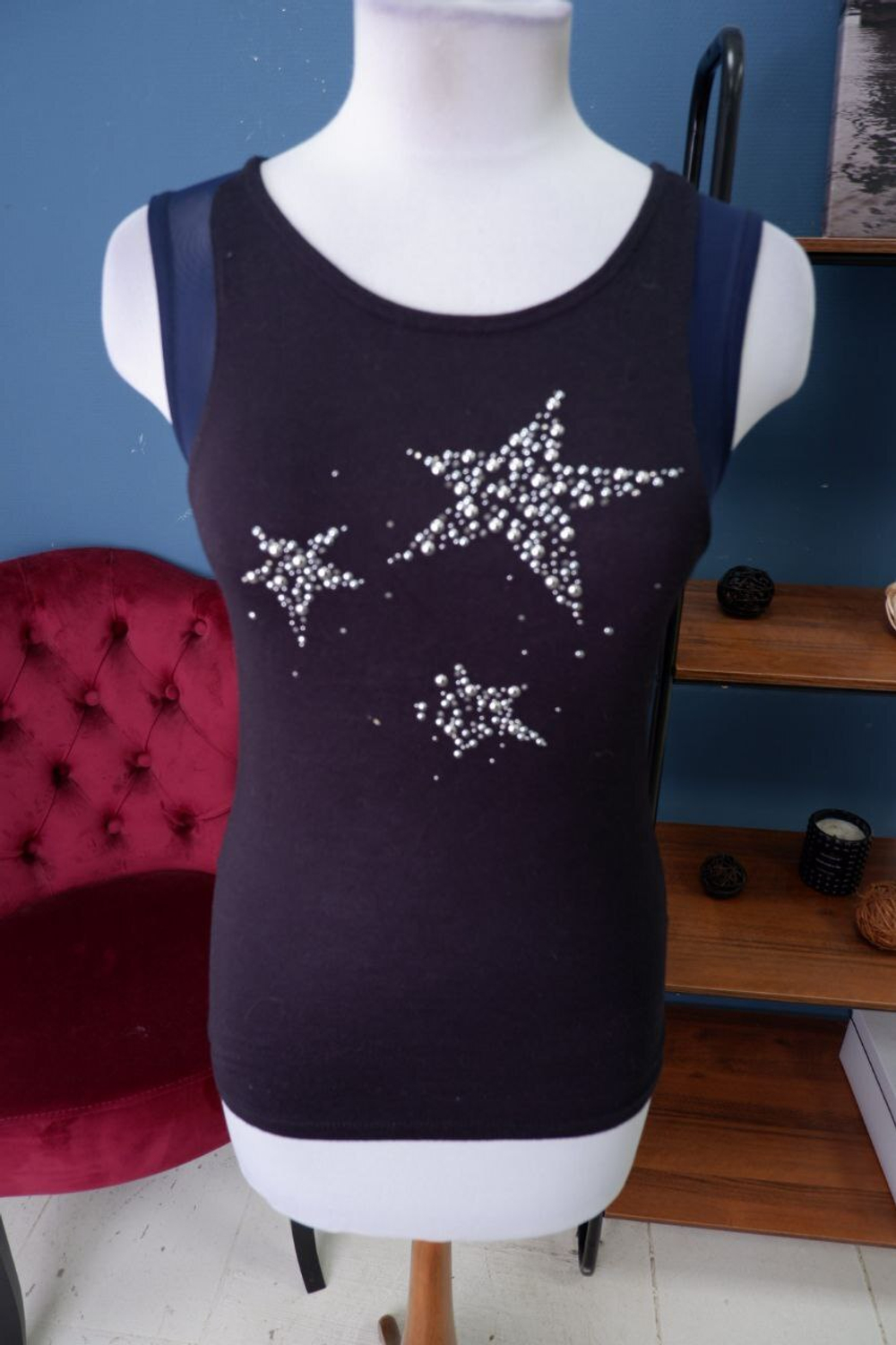 Топ Hello Beautiful со звездами 44 размер