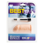 Насадка-удлинитель с вибрацией (Цвет: телесный)