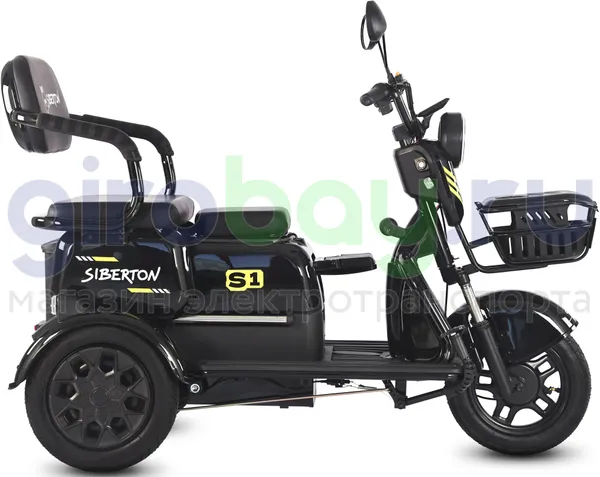 Электротрицикл SIBERTON S1 2000W (60V/21Ah) двухместный фото №5
