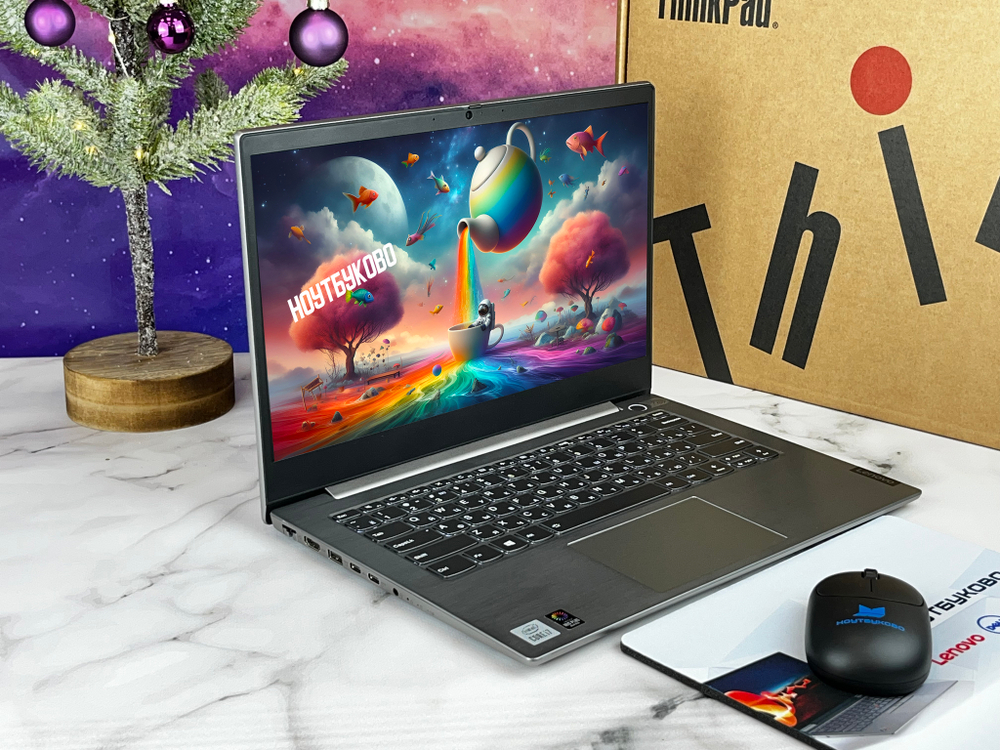 Ноутбук Intel Lenovo ThinkBook 14-IIL Core i7 1065G7, FHD IPS 14", Intel Iris Plus, Windows 10 серый русская раскладка