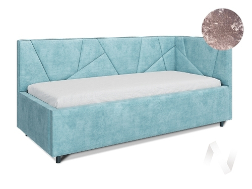 Кровать Рица детская с подъемным механизмом (Kioto Rose O-7; 1 категория) левая