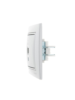 Розетка компьютерная 1-м СП Mira RJ45 сер. метал. LEZARD 701-1010-139
